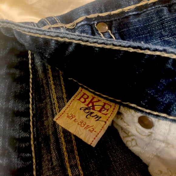 BKE Sabrina Dark Blue Flare Jeans - Picture 6 of 10